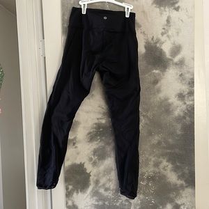 lulu lemon black (old style) fast & free similar 7/8 tights, size 6